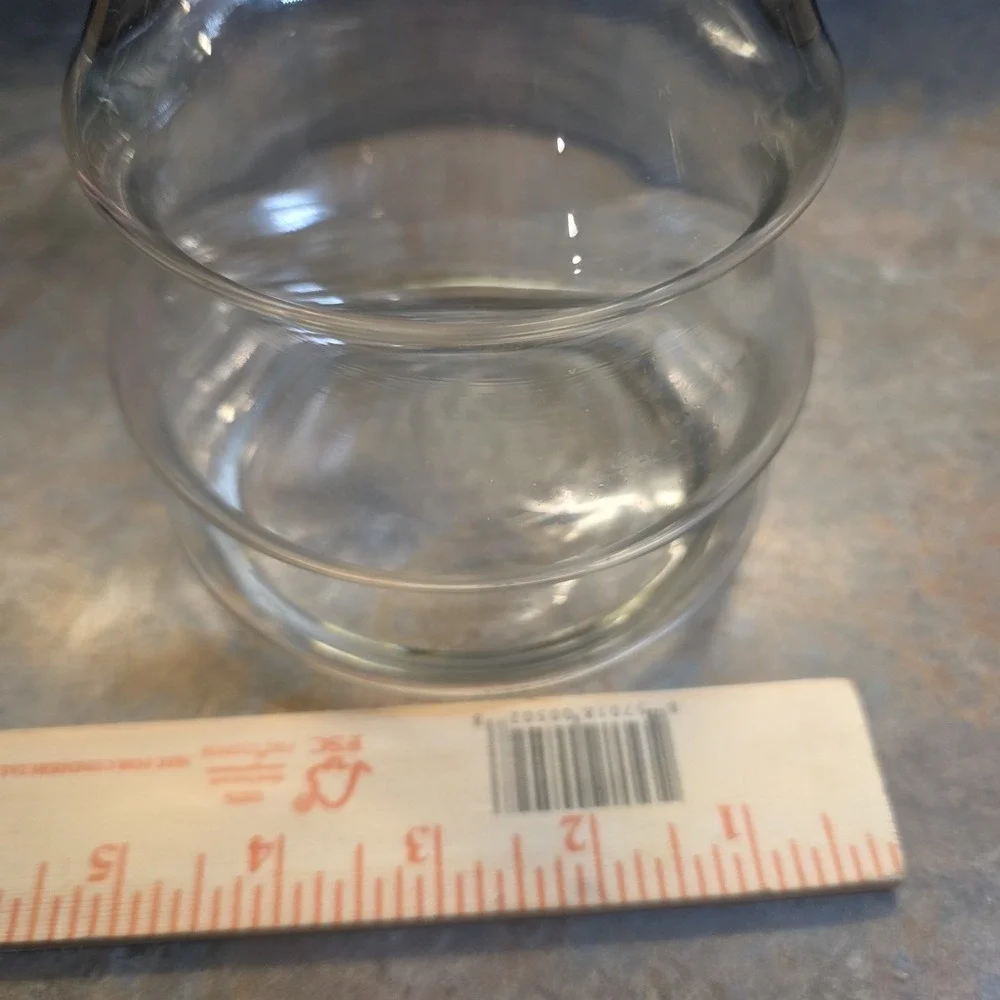 Rare Vintage Libbey Glass Crystal Creations Christmas Tree Jar Complete Set of 3